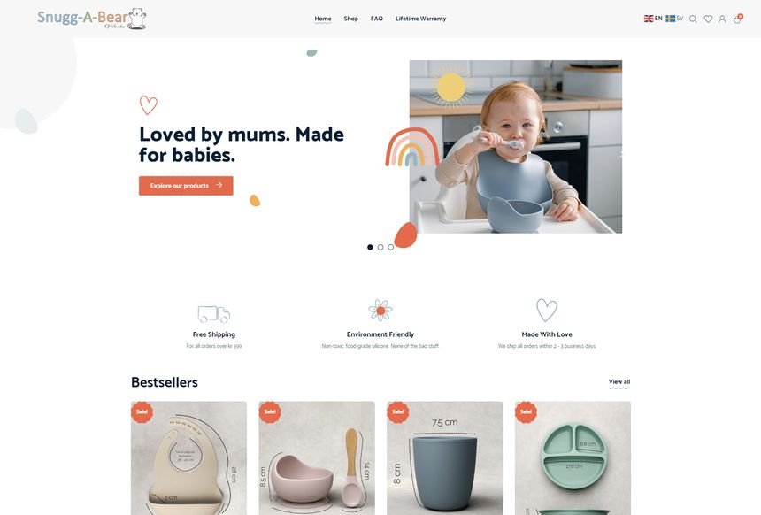 Snugg-A-Bear website